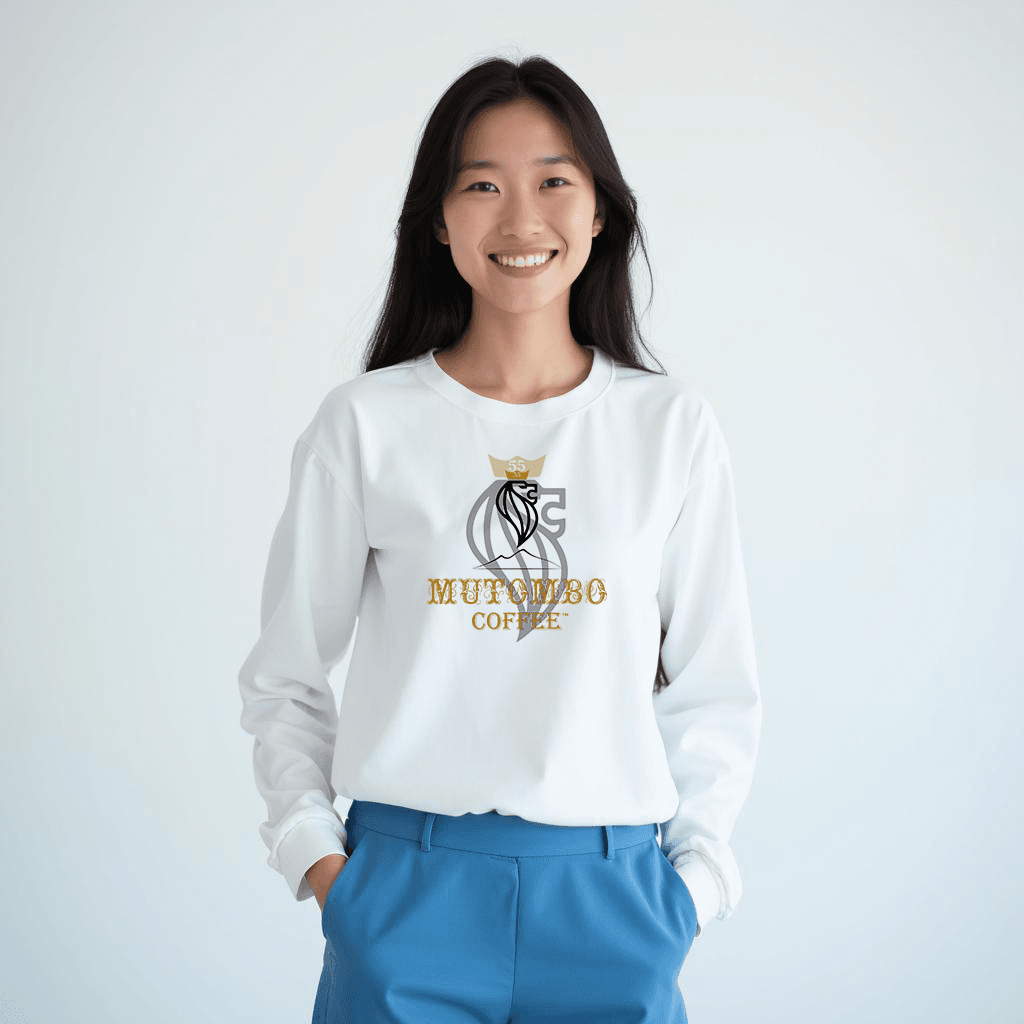 Bella Canvas, Long Sleeve, Lion Head T-Shirt - Mutombo Coffee