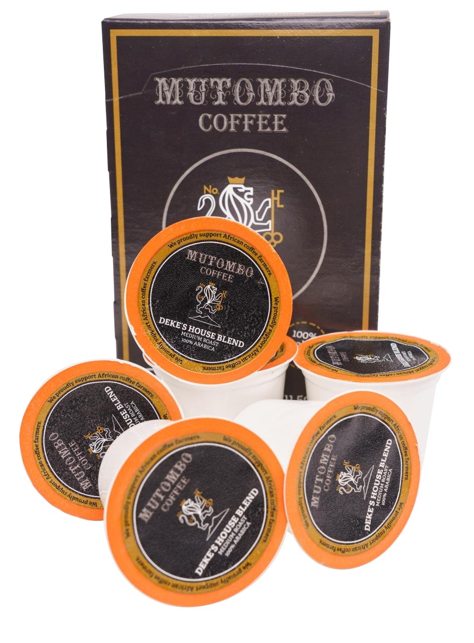 Deke's House Blend - Medium Roast K-Cups® Compatible - Mutombo Coffee