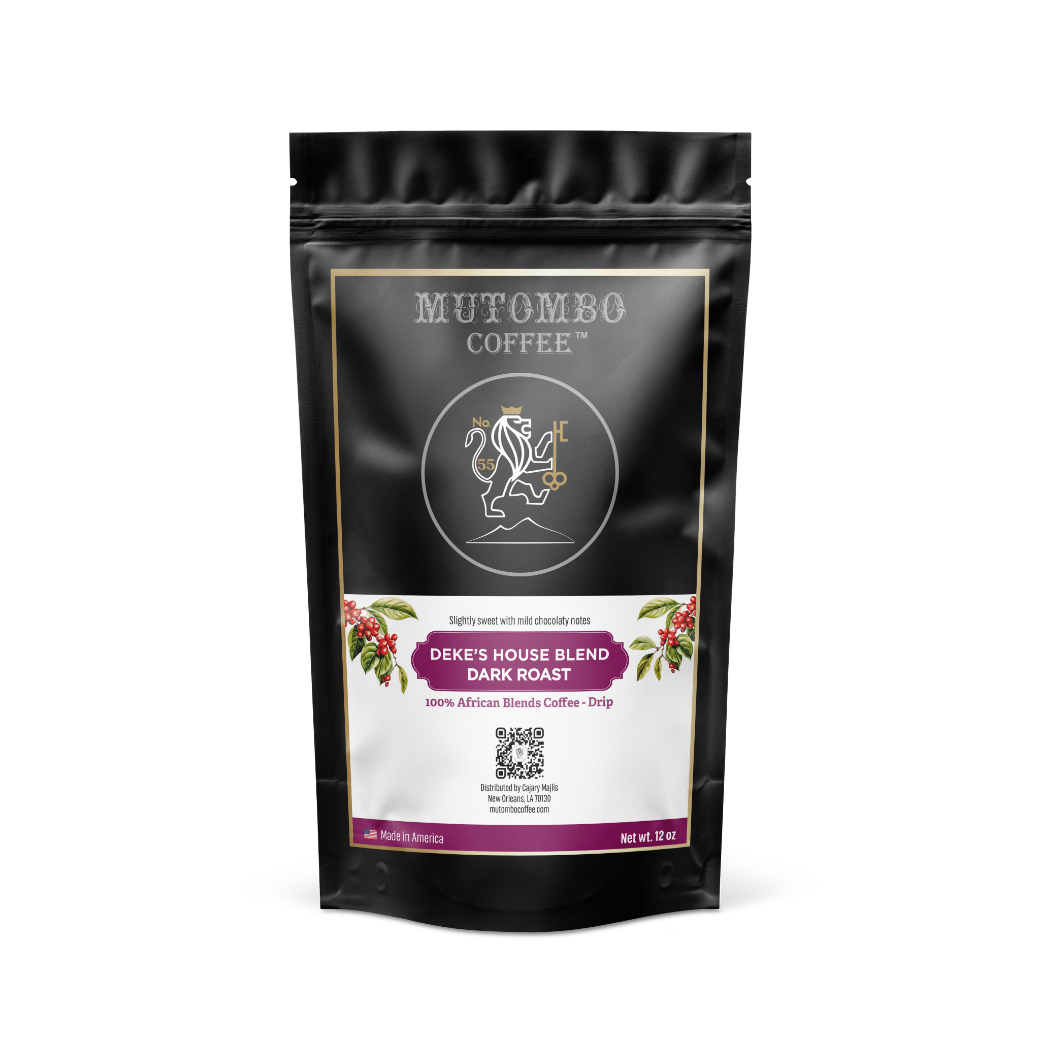 Mutombo Coffee Deke’s House Blend, 12 oz. - Mutombo Coffee