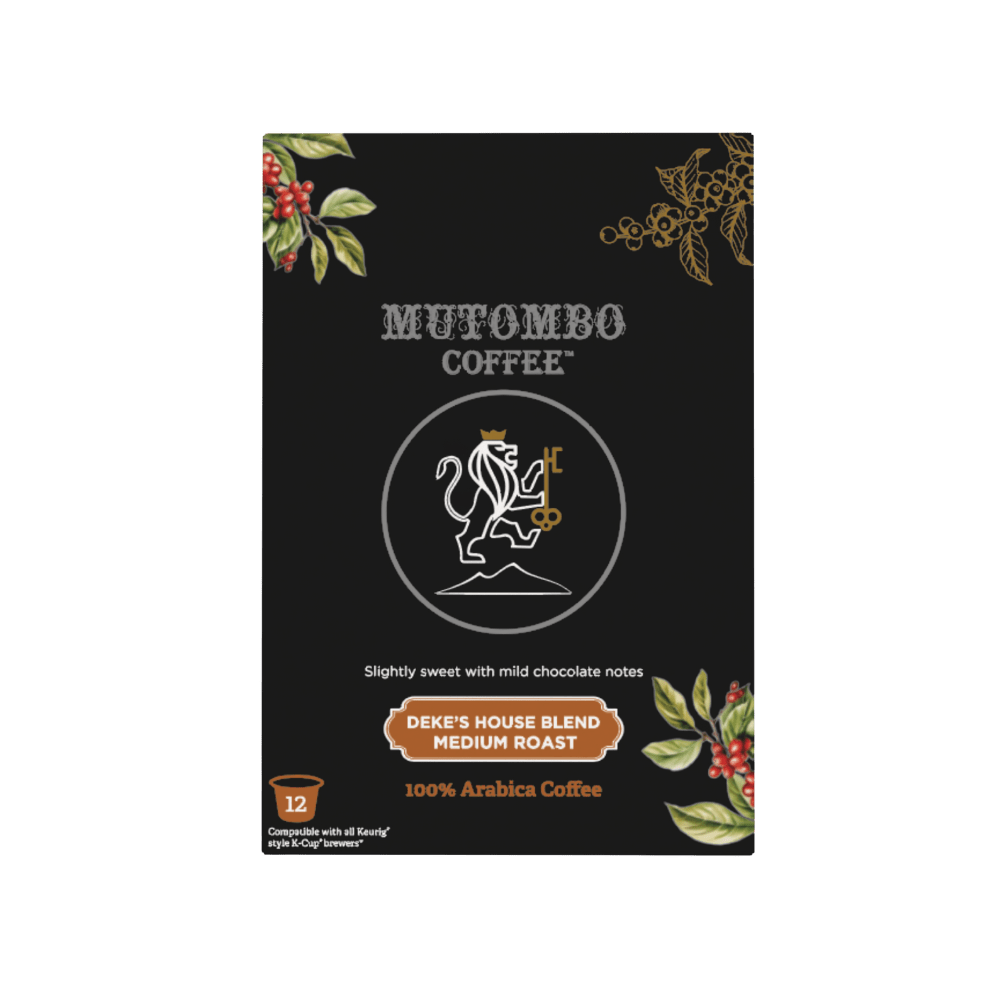 Mutombo Coffee | House Blend, Medium Roast , K Cups , 12 count - Mutombo Coffee