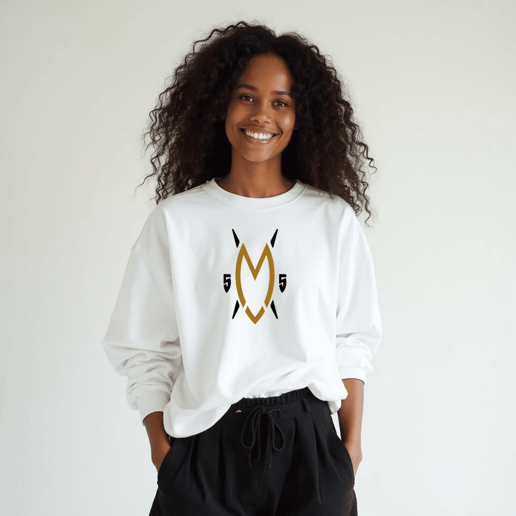Mutombo Coffee Long Sleeve Shield Logo T-Shirt - Mutombo Coffee
