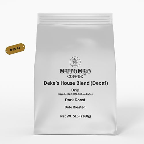 Deke's House Blend - 5 lb. - Mutombo Coffee