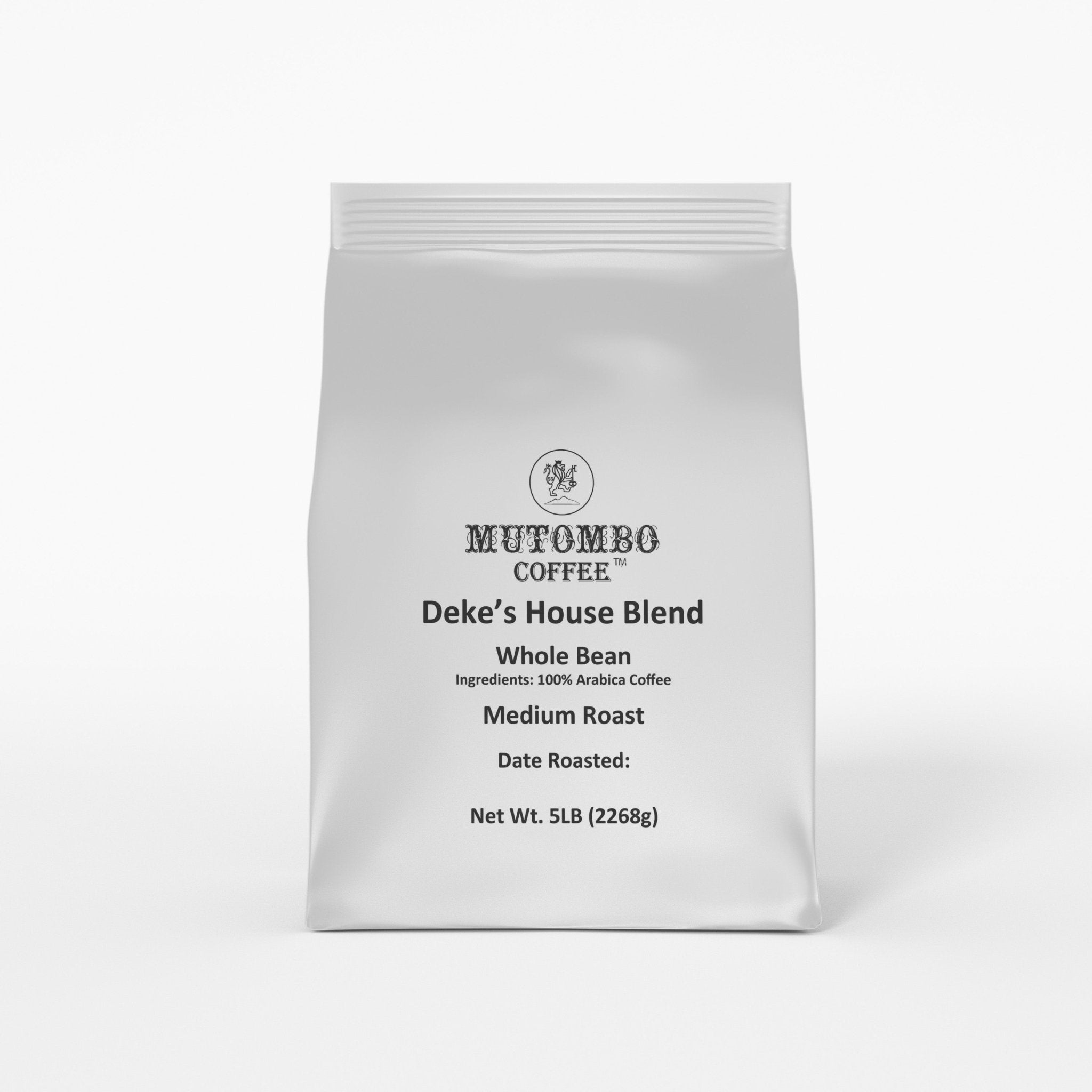 Deke's House Blend - 5 lb. - Mutombo Coffee