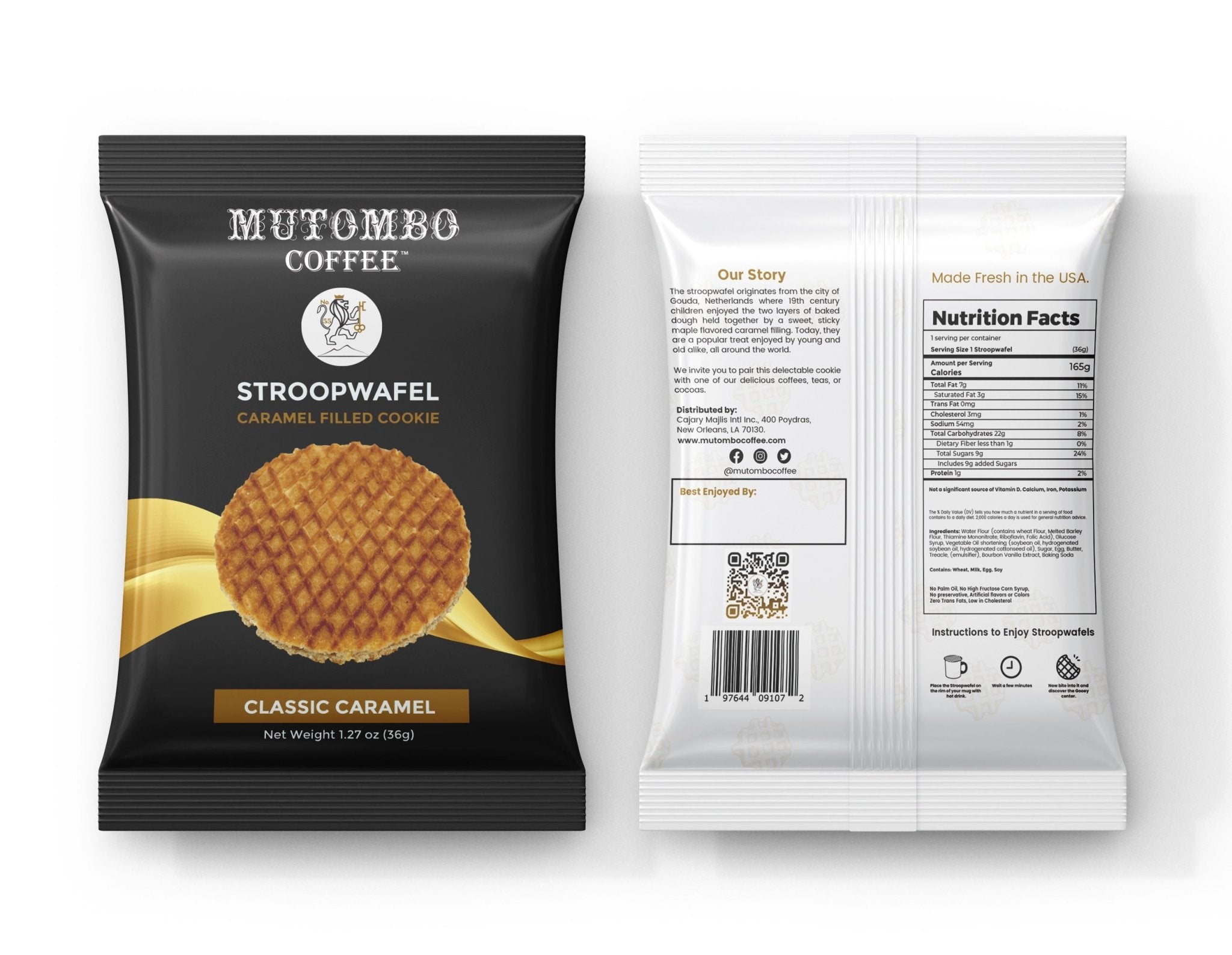 Stroopwafel Cookies (8 count) - Mutombo Coffee