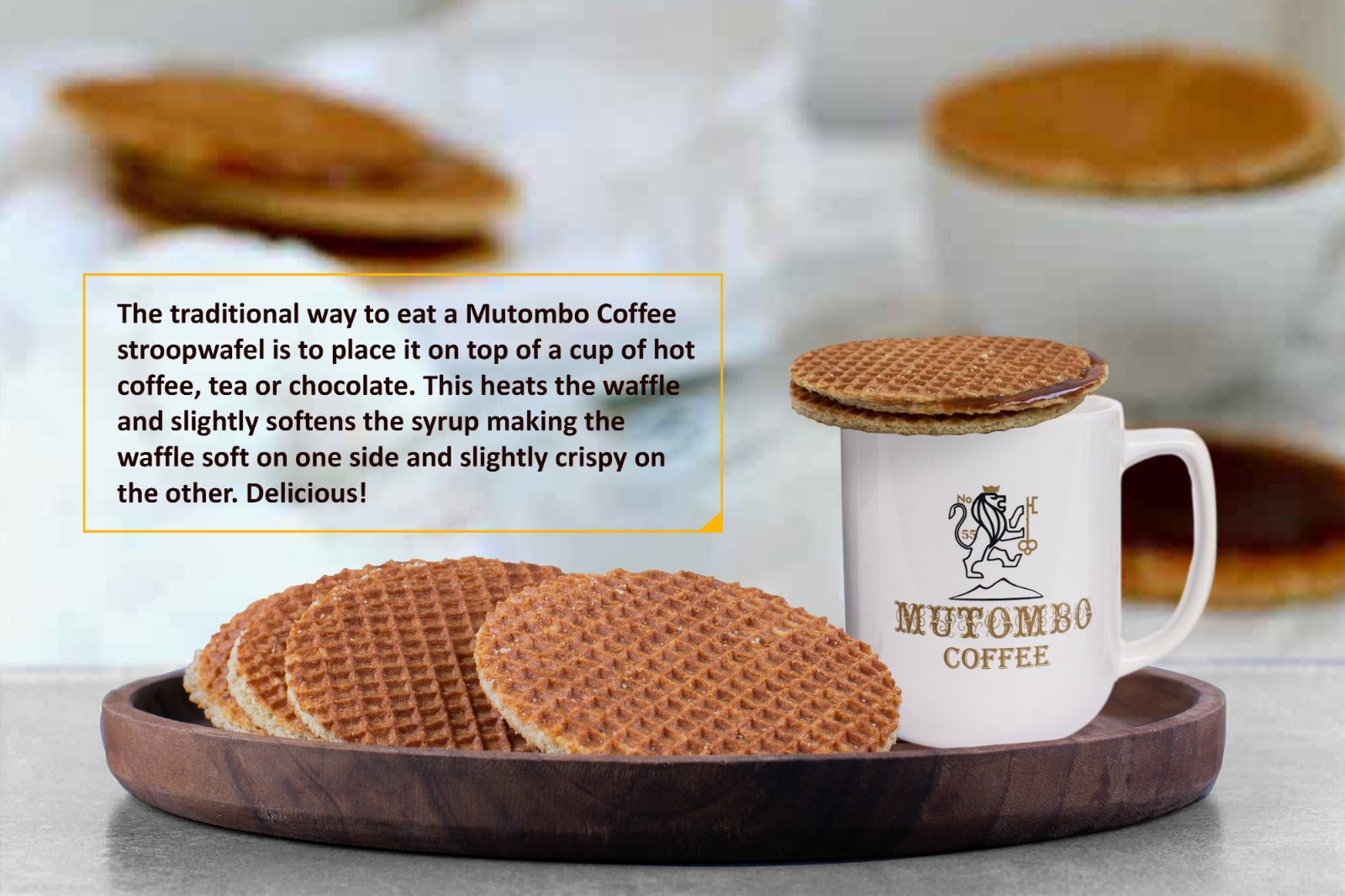 Stroopwafel Cookies (8 count) - Mutombo Coffee