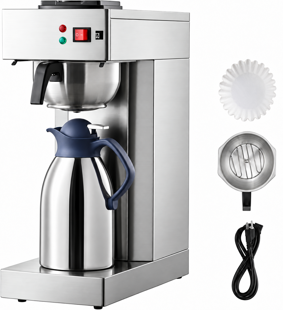 12-Cup Thermal Drip Coffee Maker for Office Breakrooms