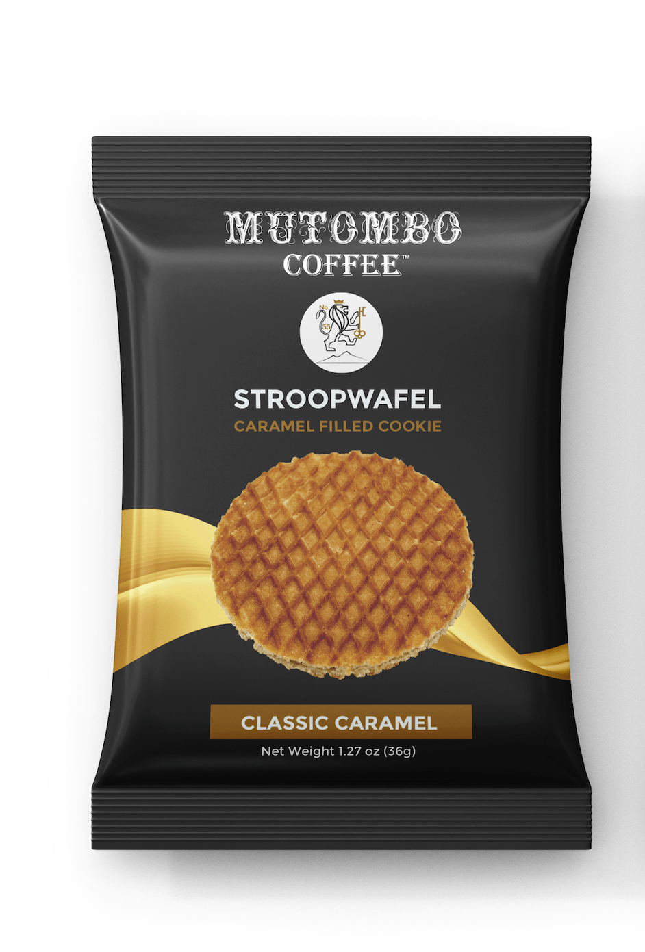 Mutombo Coffee Caramel Stroopwafel 1 Count Pack - Mutombo Coffee