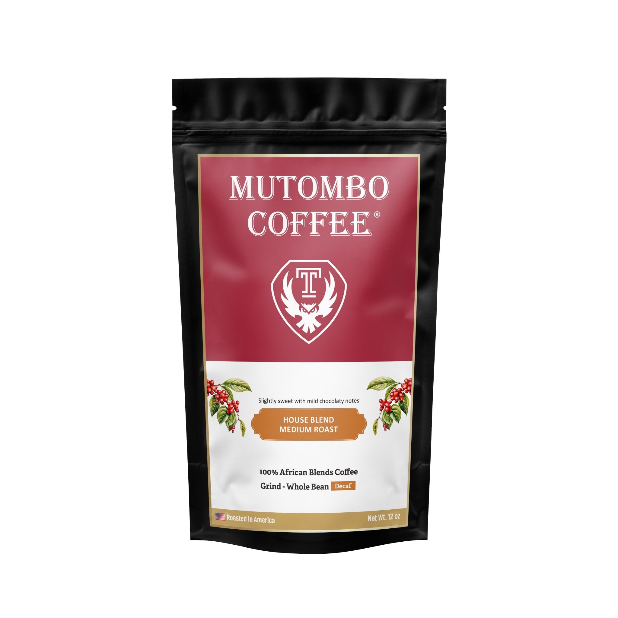 Mutombo Coffee Customized Temple University 12 oz. Coffee Bags - House Blend - Mutombo Coffee