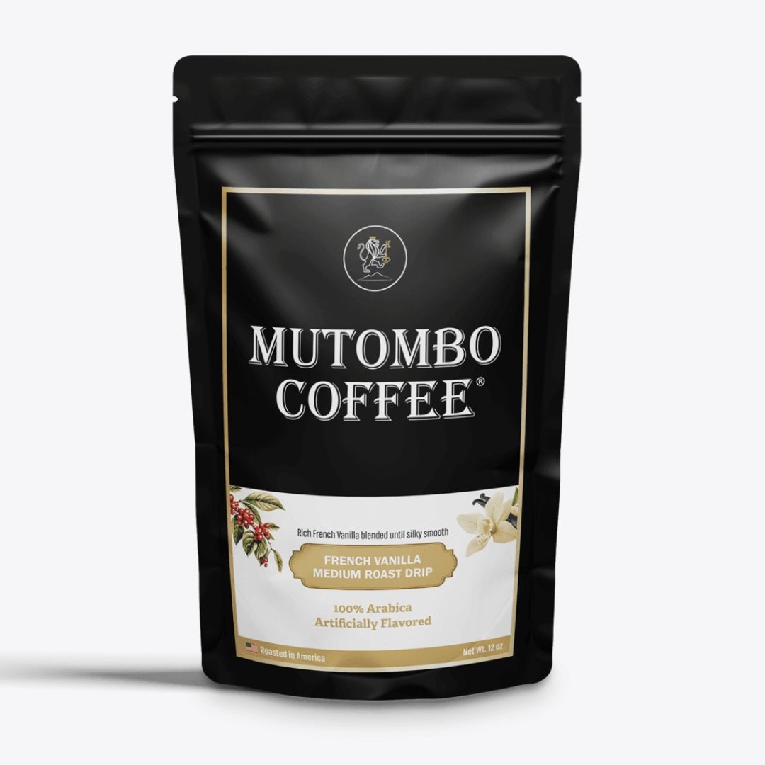 Mutombo Coffee French Vanilla Medium Roast, 16 oz. - Mutombo Coffee