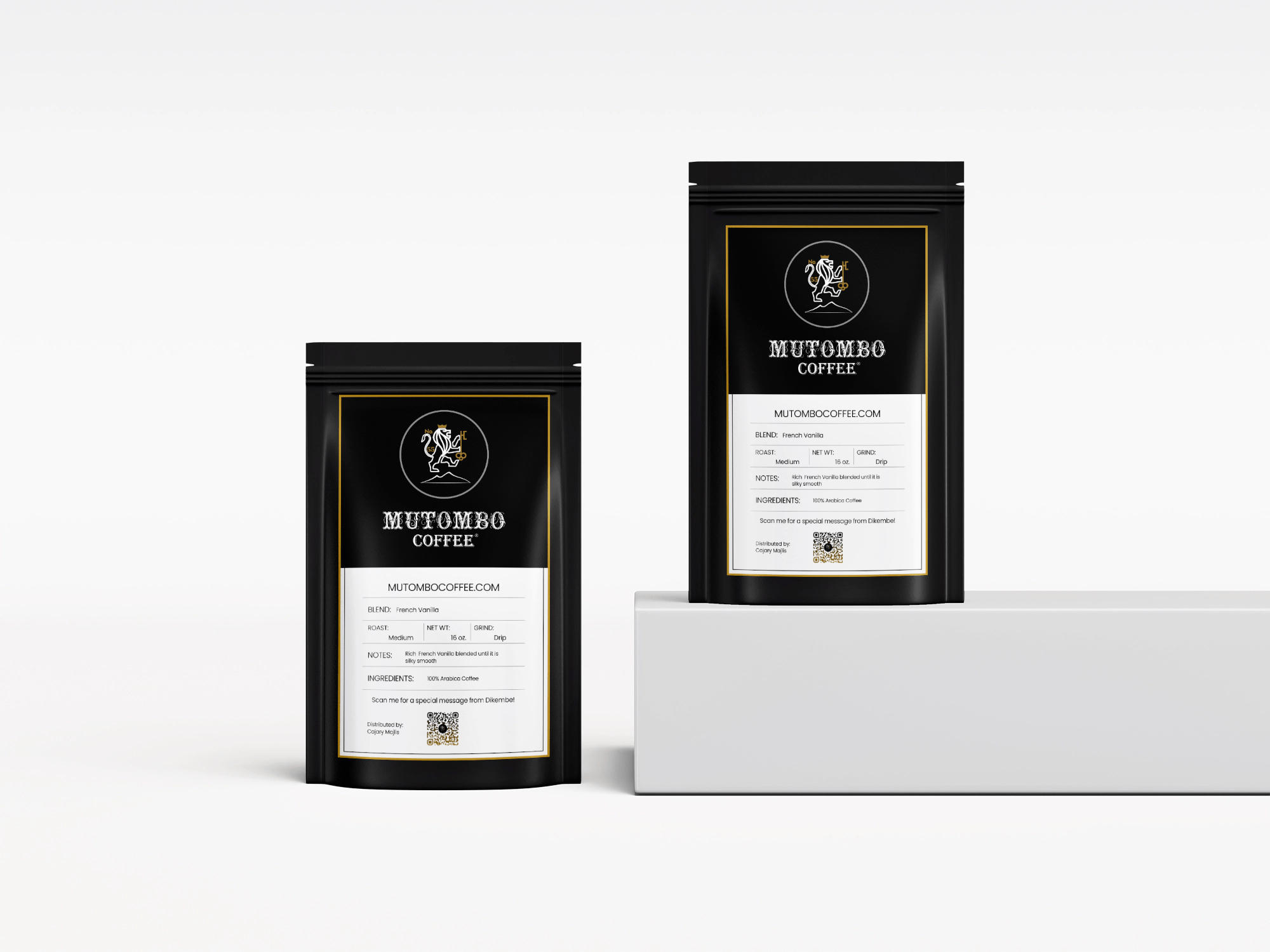 Mutombo Coffee French Vanilla Medium Roast, 16 oz. - Mutombo Coffee