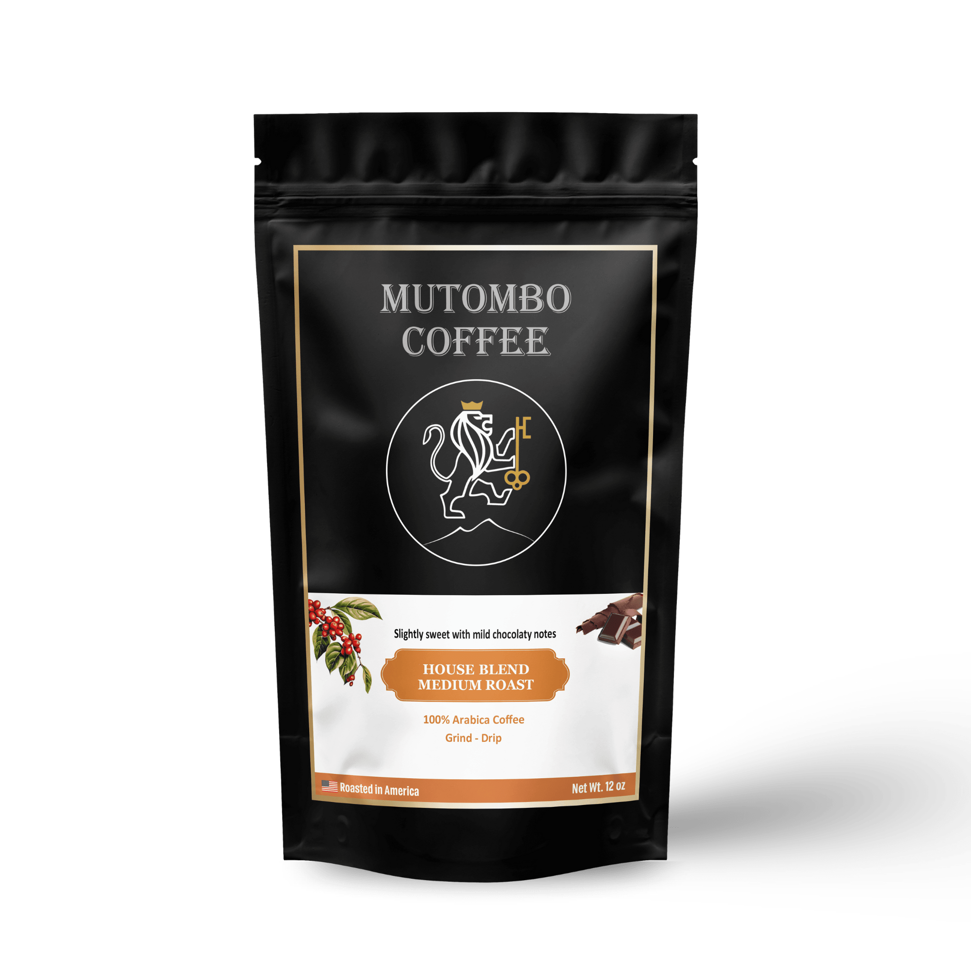 Mutombo Coffee House Blend 12 oz. - Mutombo Coffee
