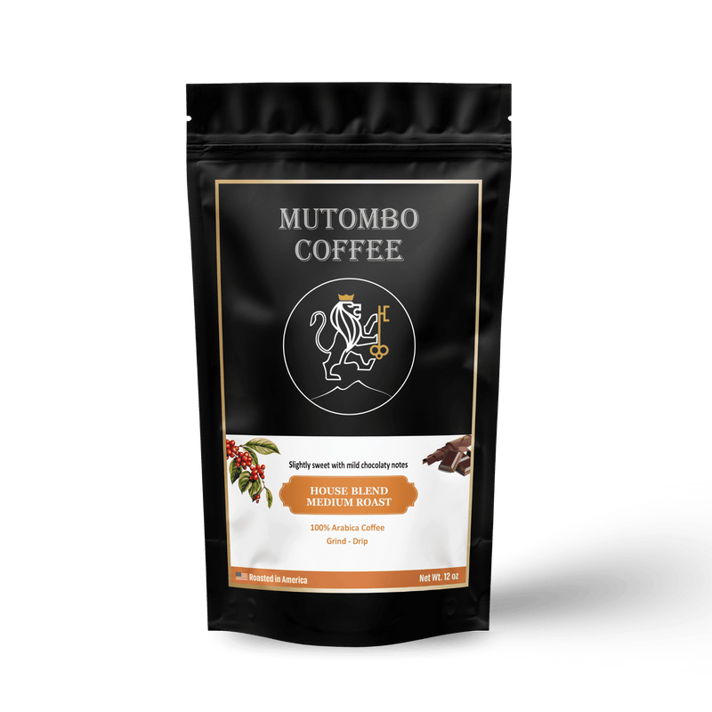 Mutombo Coffee House Blend 12 oz. - Mutombo Coffee