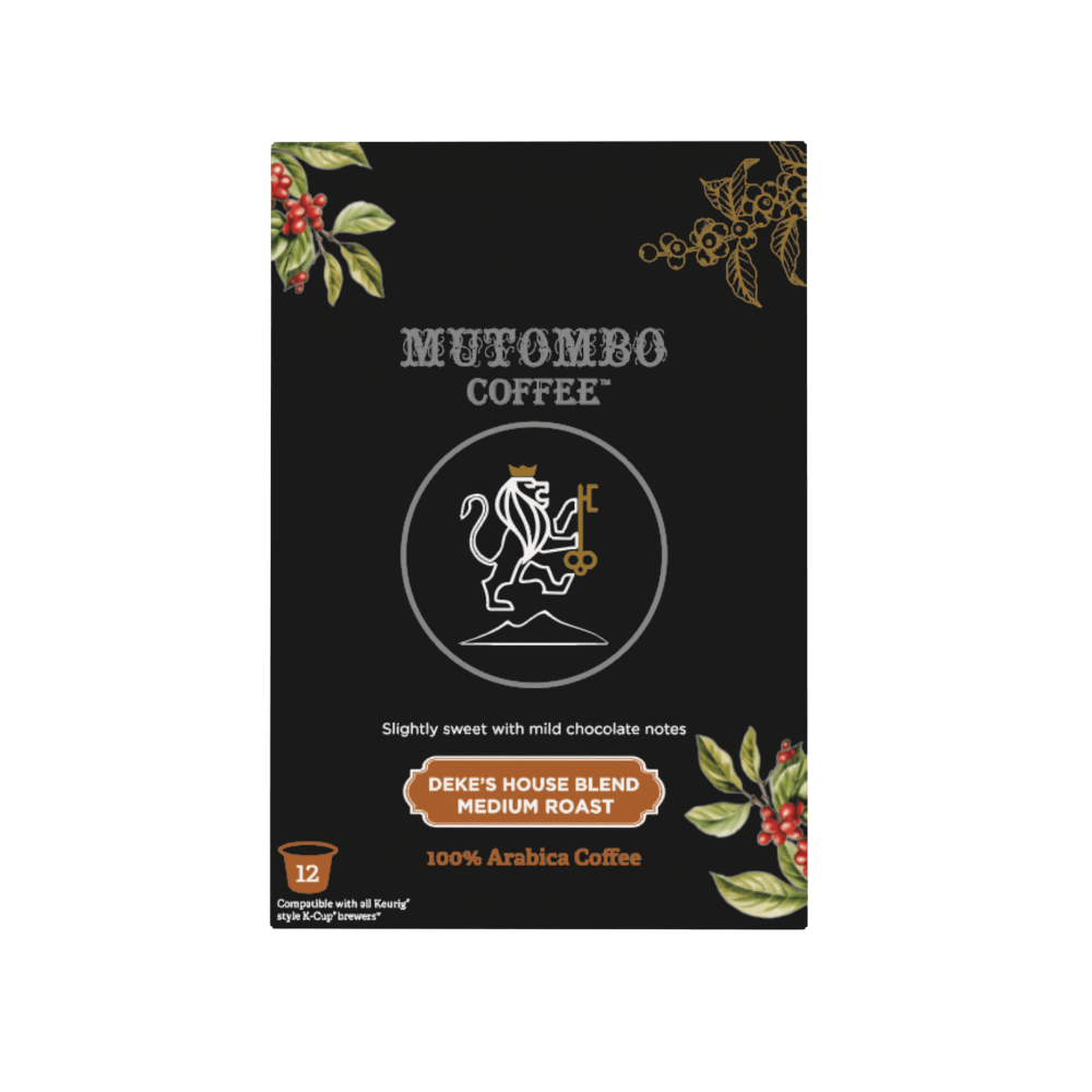 Mutombo Coffee | House Blend, Medium Roast , K Cups , 12 count - Mutombo Coffee