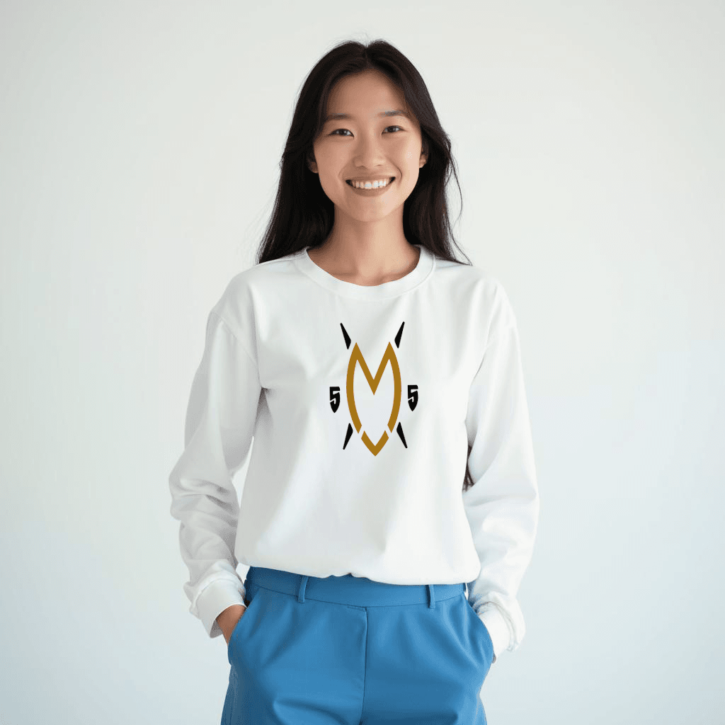Mutombo Coffee Long Sleeve Shield Logo T-Shirt - Mutombo Coffee