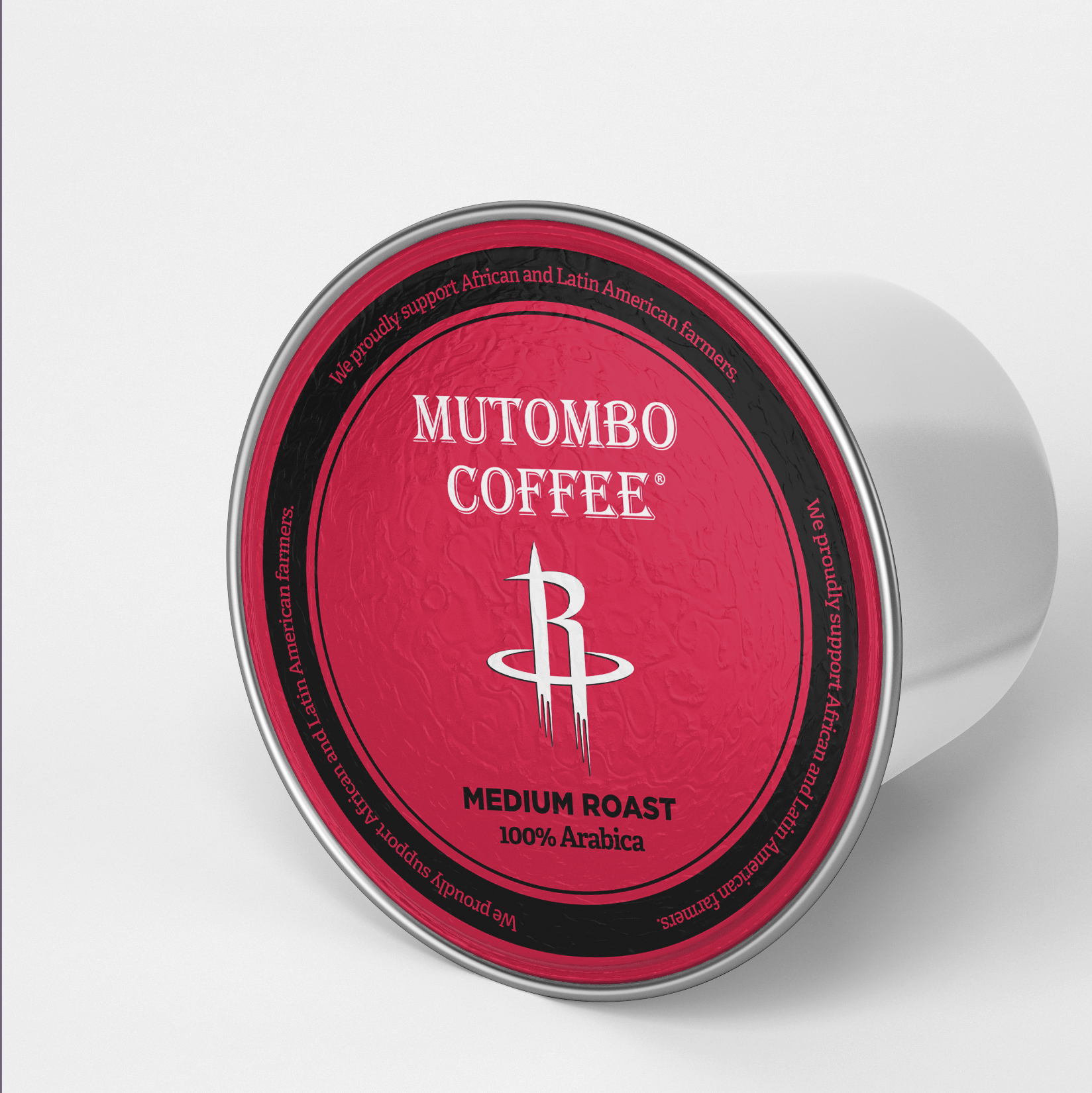 Mutombo Coffee x Houston Rockets Co - brandded 12 count K - cups box - Mutombo Coffee