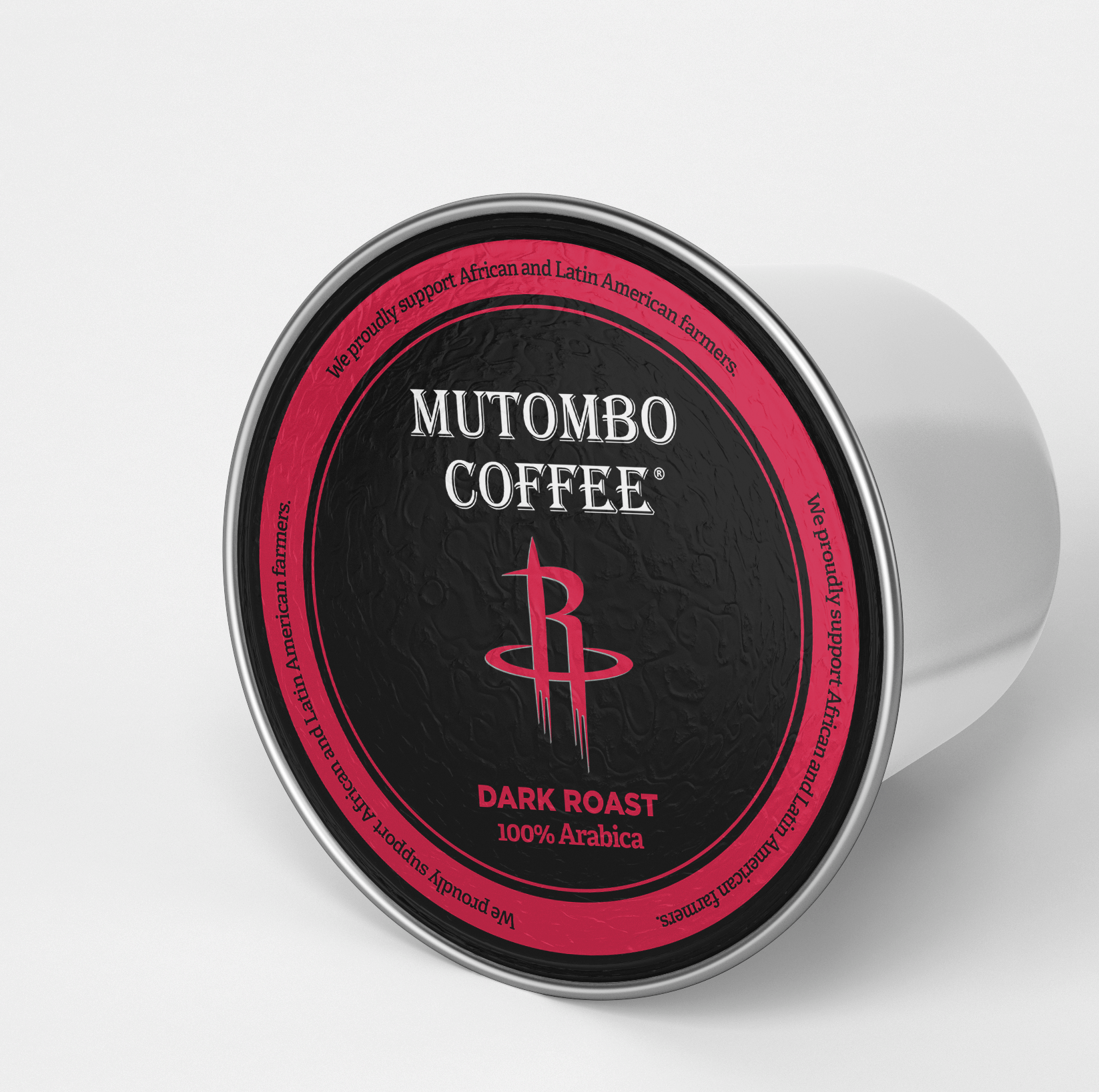 Mutombo Coffee x Houston Rockets Co - brandded 12 count K - cups box - Mutombo Coffee