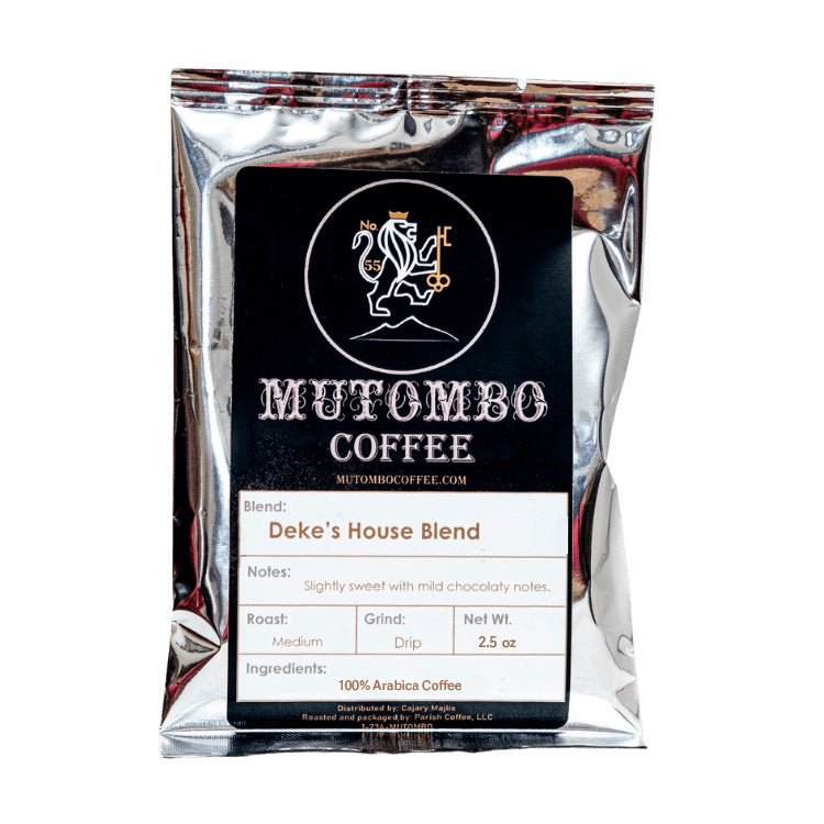 Deke's House Blend - 2.5 oz - Mutombo Coffee