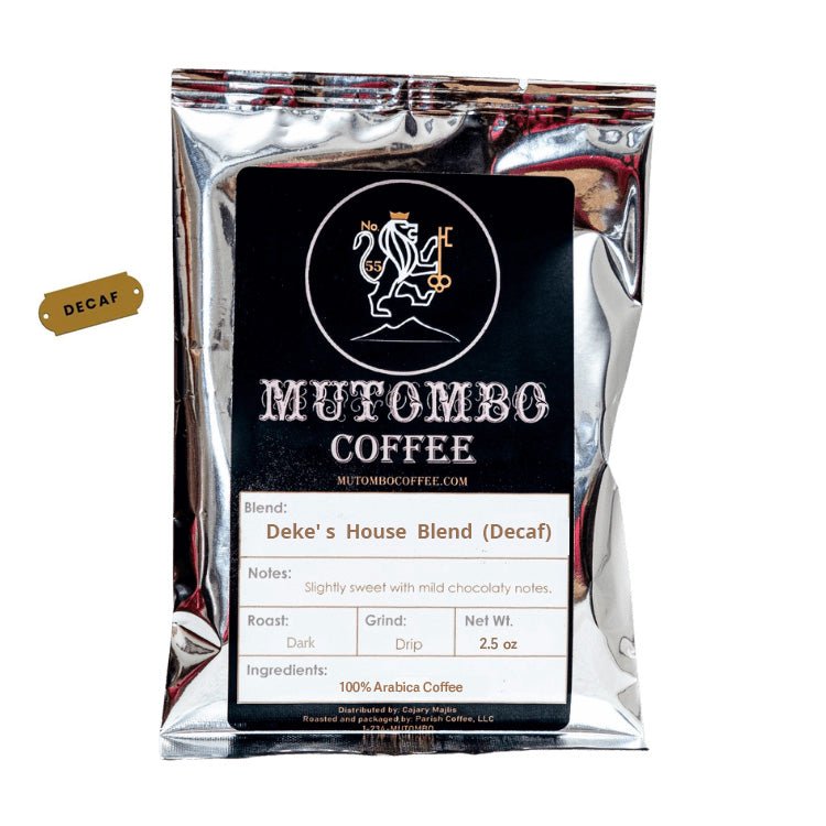 Deke's House Blend - 2.5 oz - Mutombo Coffee