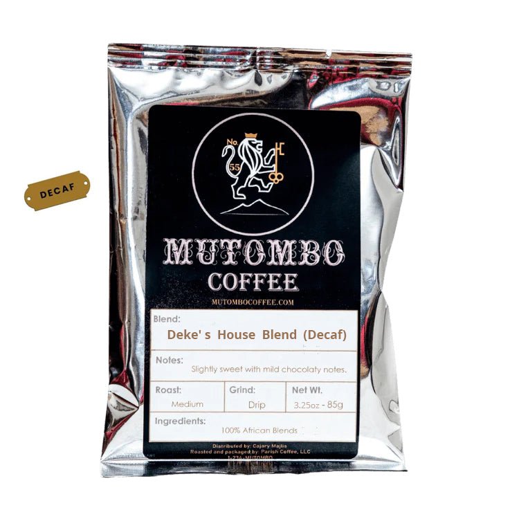 Deke's House Blend - 3.25 oz - Mutombo Coffee