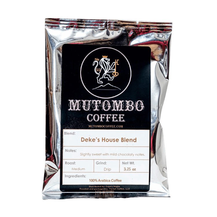 Deke's House Blend - 3.25 oz - Mutombo Coffee